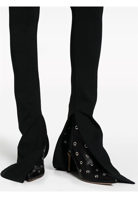 Pantaloni svasati a vita alta in nero - donna RICK OWENS LILIES | LI02C2331HLY09